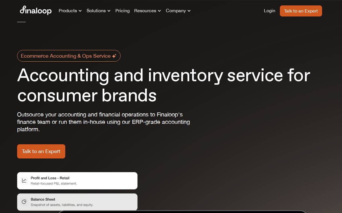 Finaloop website preview