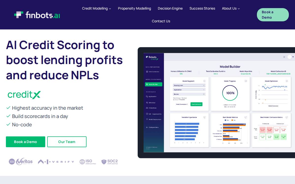 Finbots website preview