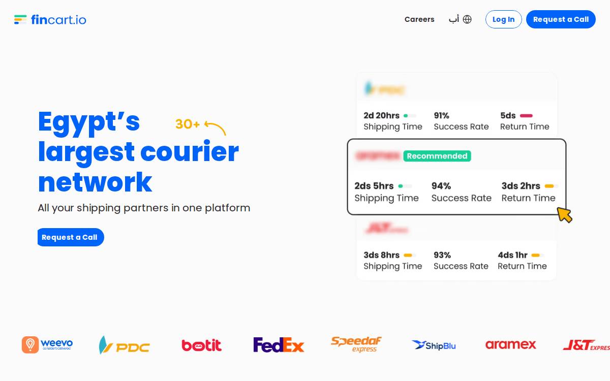 Fincart website preview