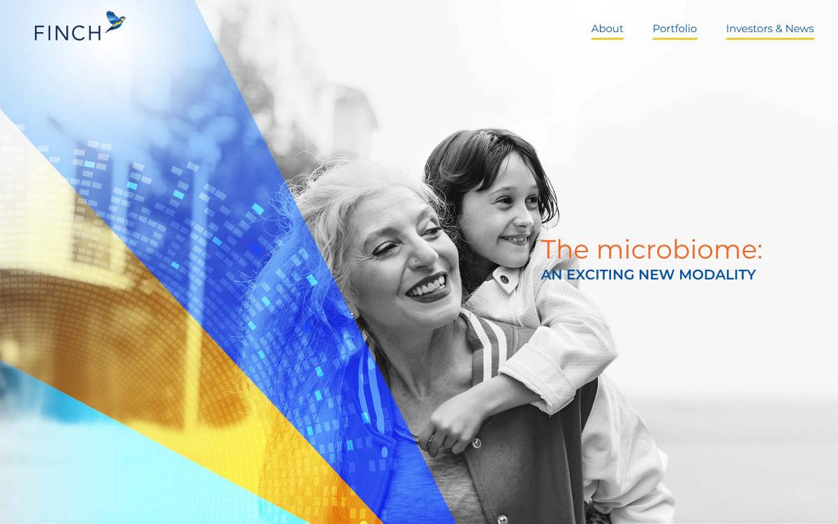 Finch Therapeutics website preview