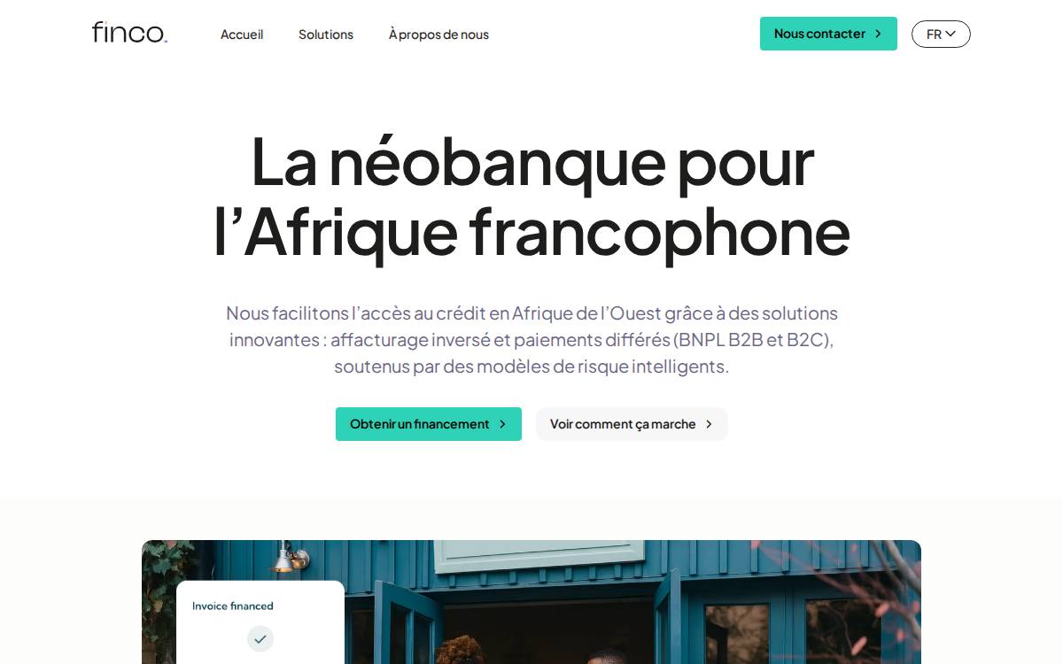 Finco website preview