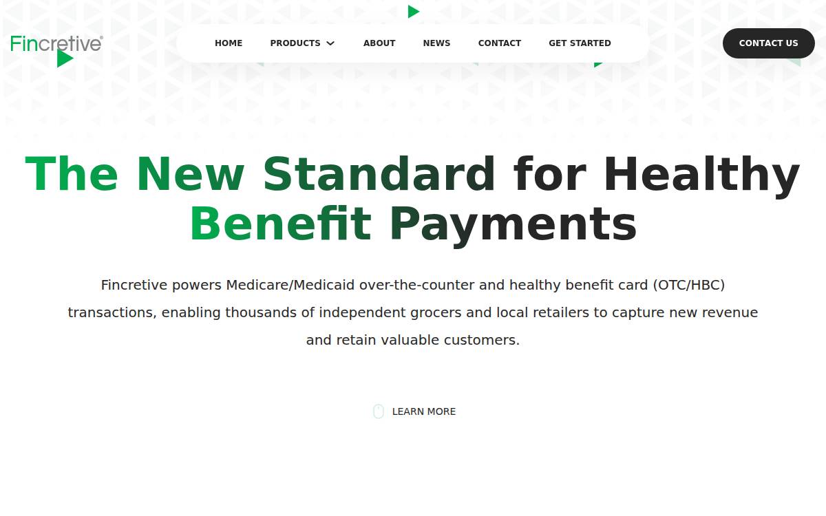 Fincretive website preview