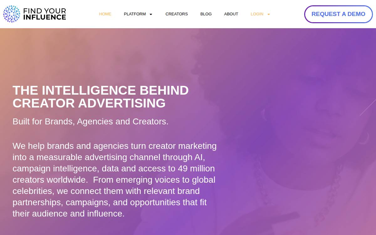 Find Your Influence website preview