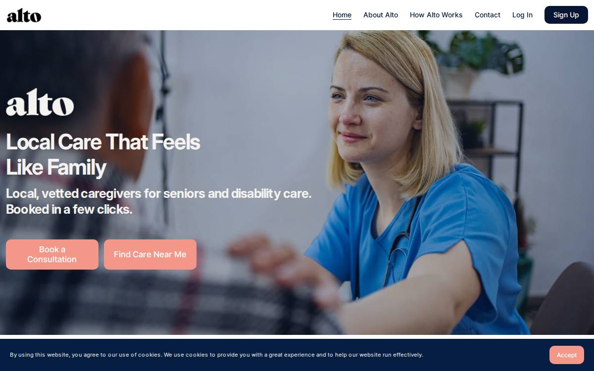 Findalto website preview