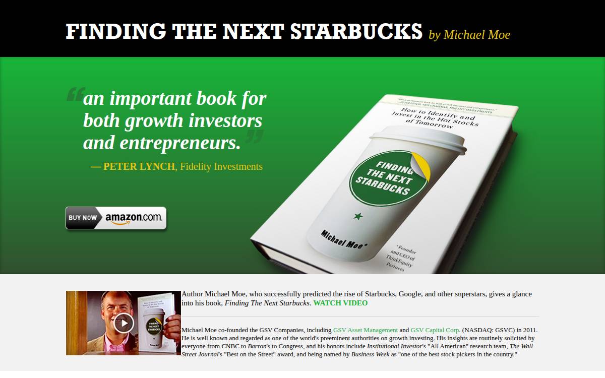 Findingthenextstarbucks website preview