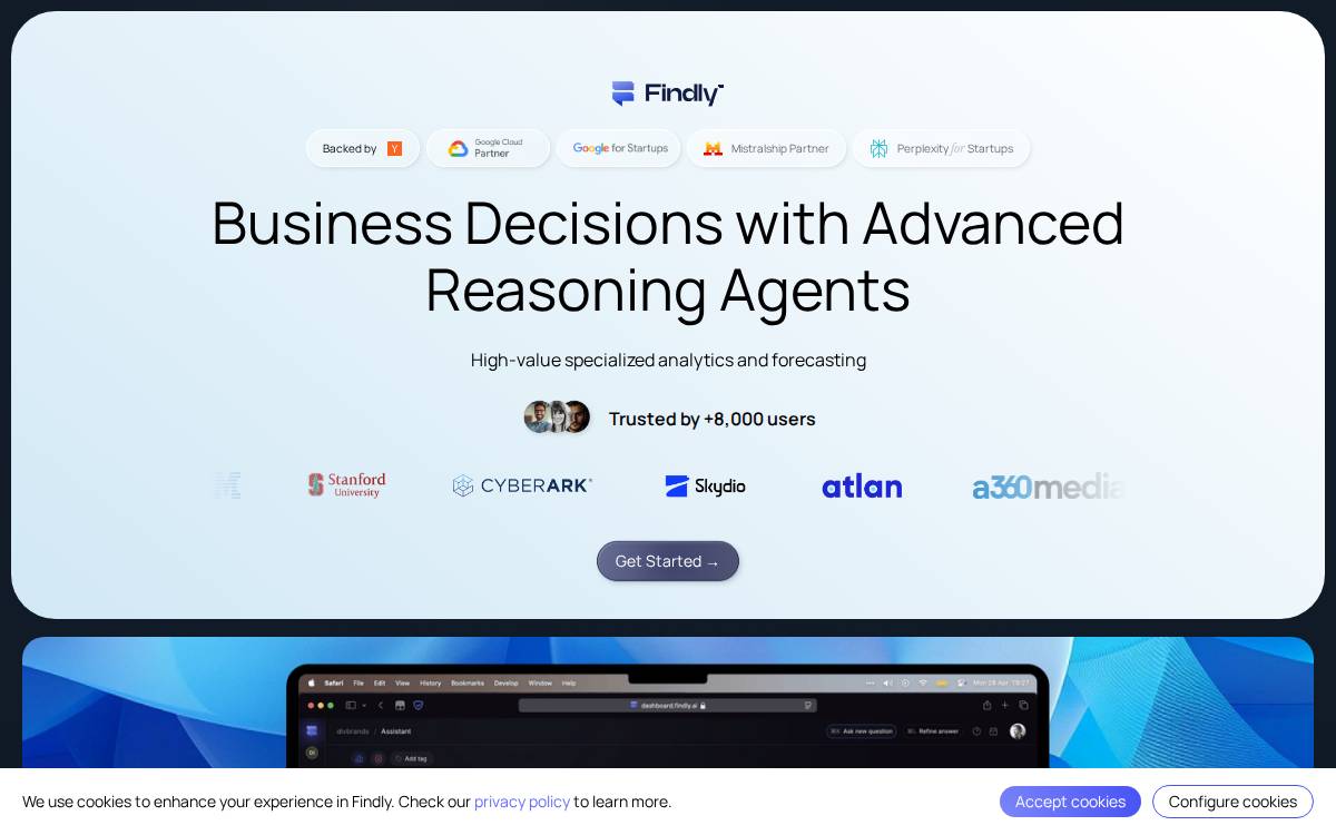 Findly website preview