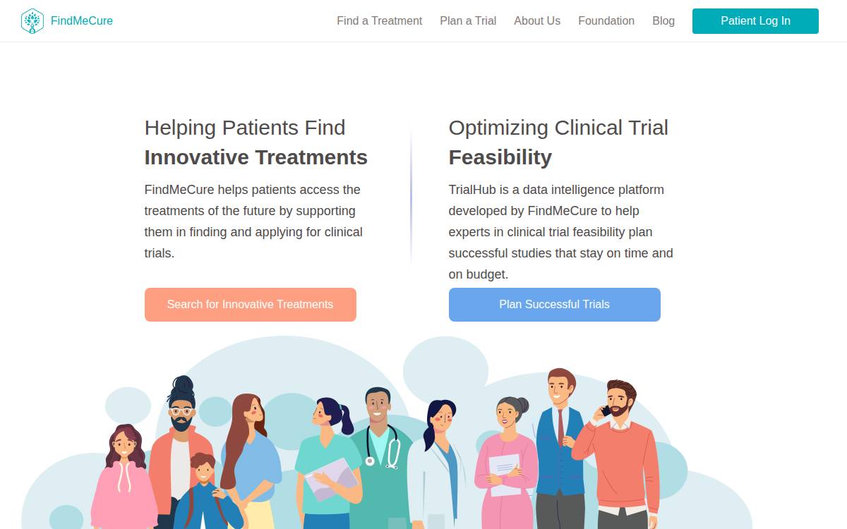 FindMeCure website preview