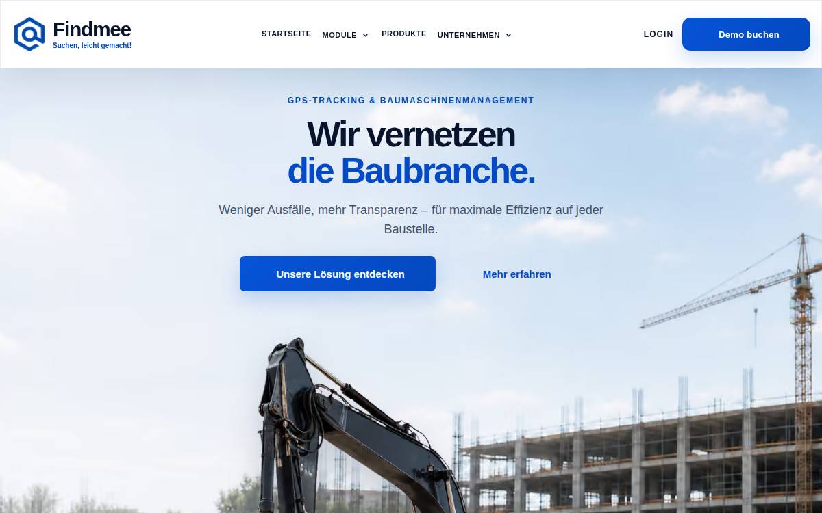 Findmee website preview