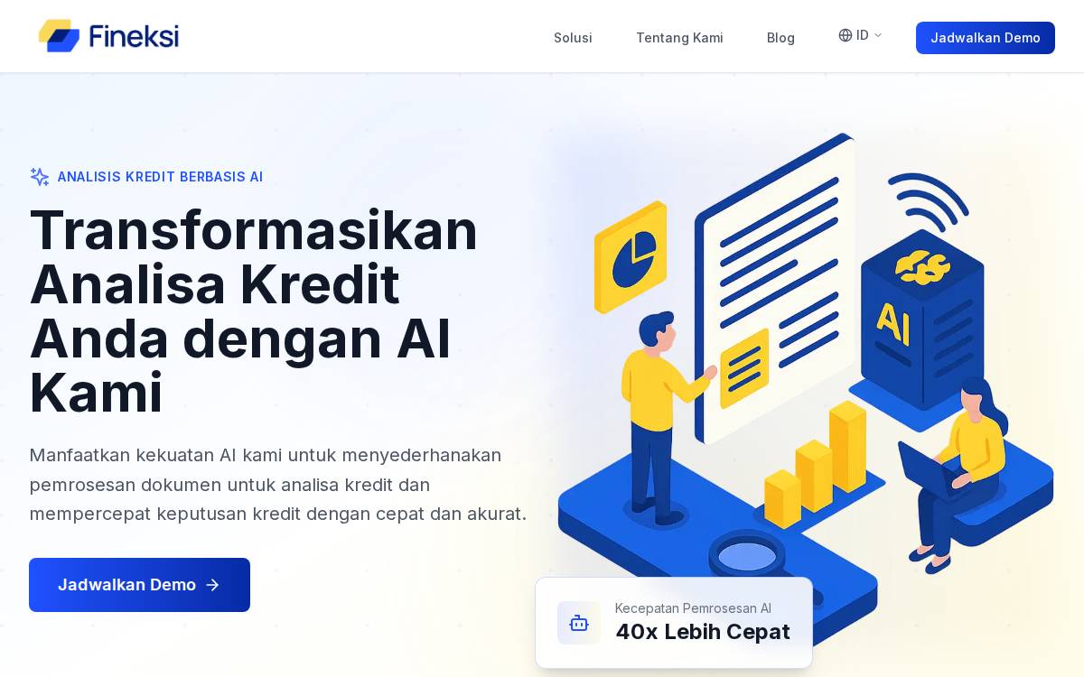 Fineksi website preview