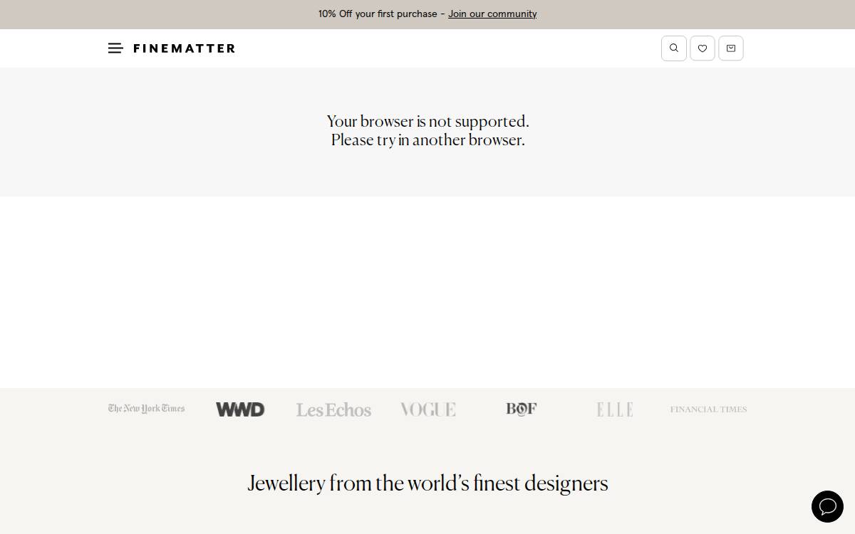 Finematter website preview
