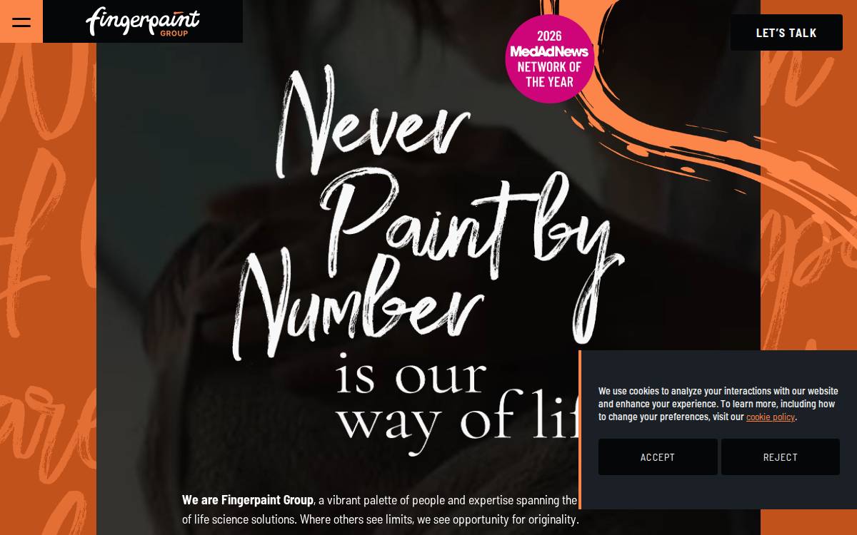 Fingerpaint website preview