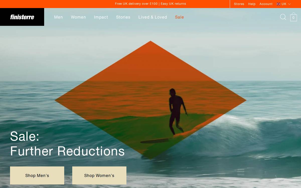 Finisterre website preview