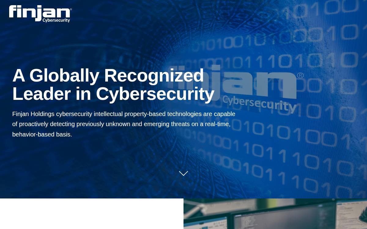 Finjan Holdings website preview
