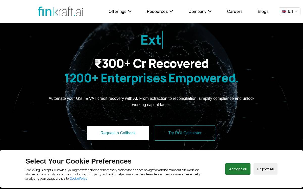 FinKraft website preview