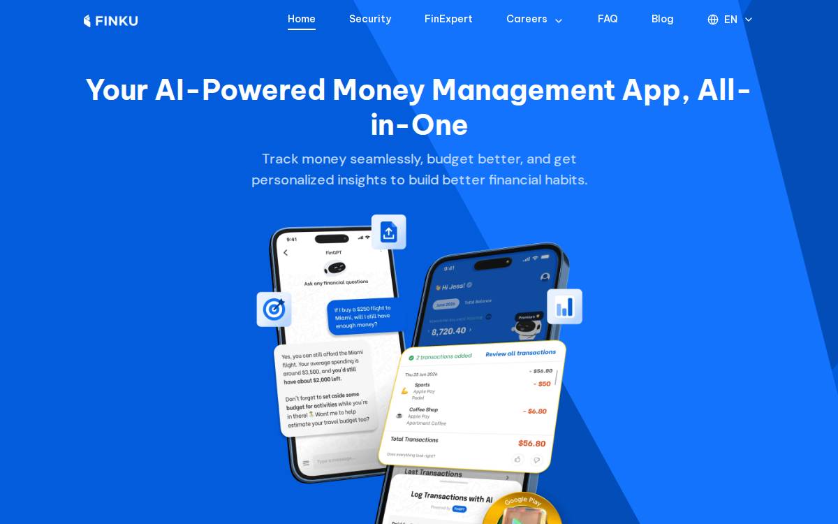Finku website preview