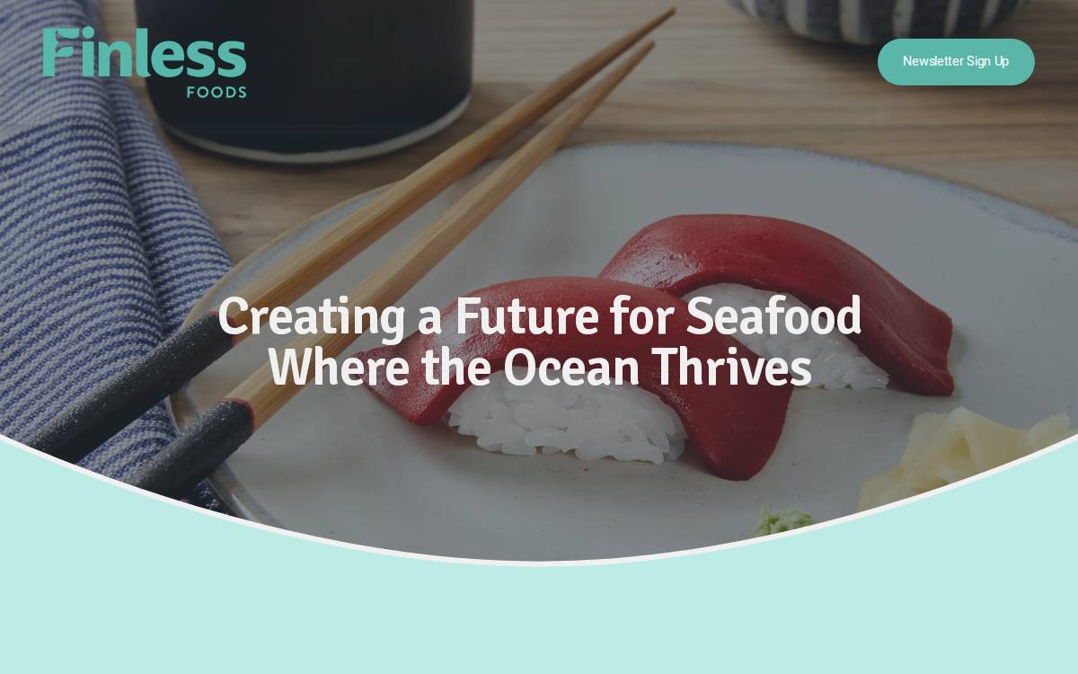 Finless Foods website preview