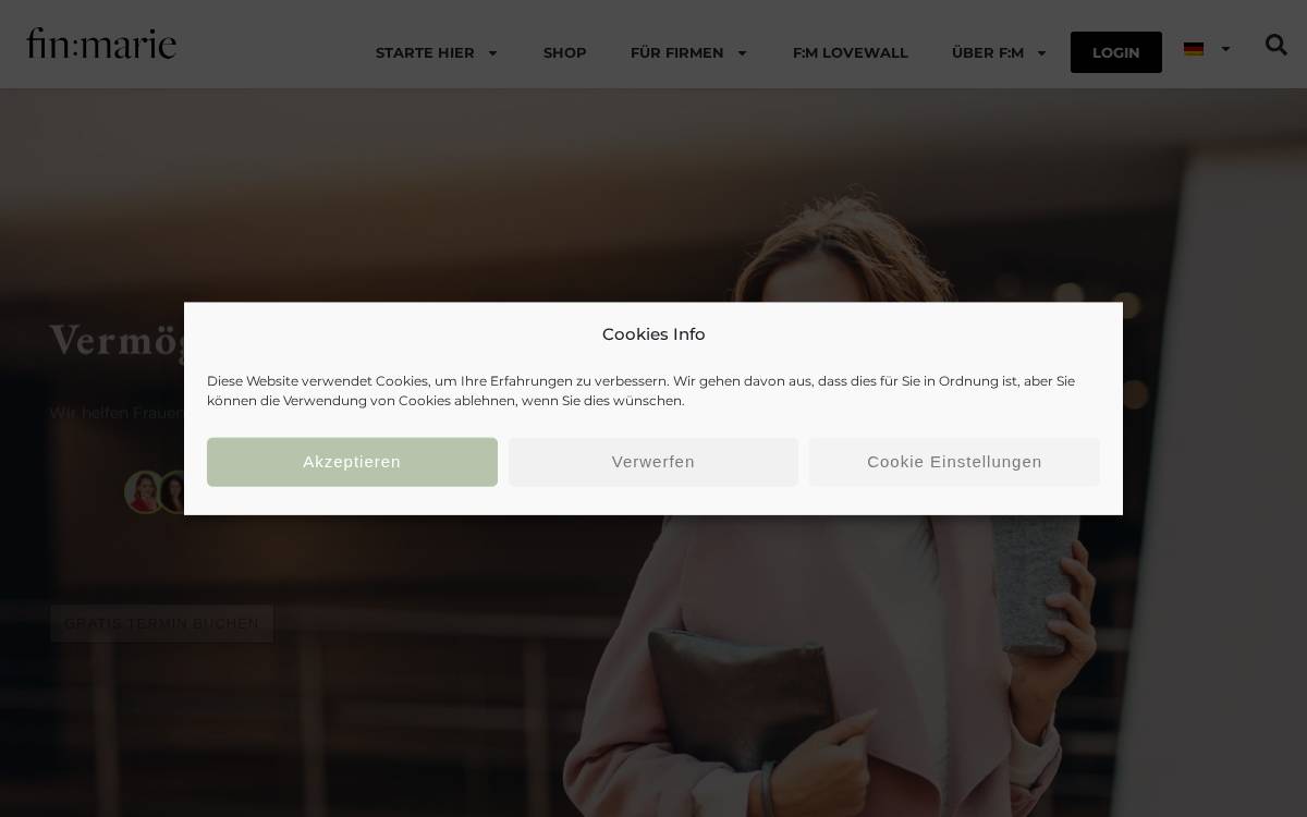Finmarie website preview