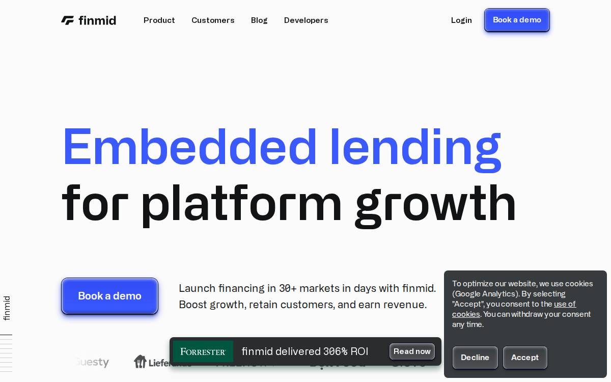 Finmid website preview