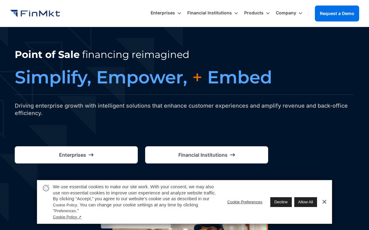 Finmkt website preview