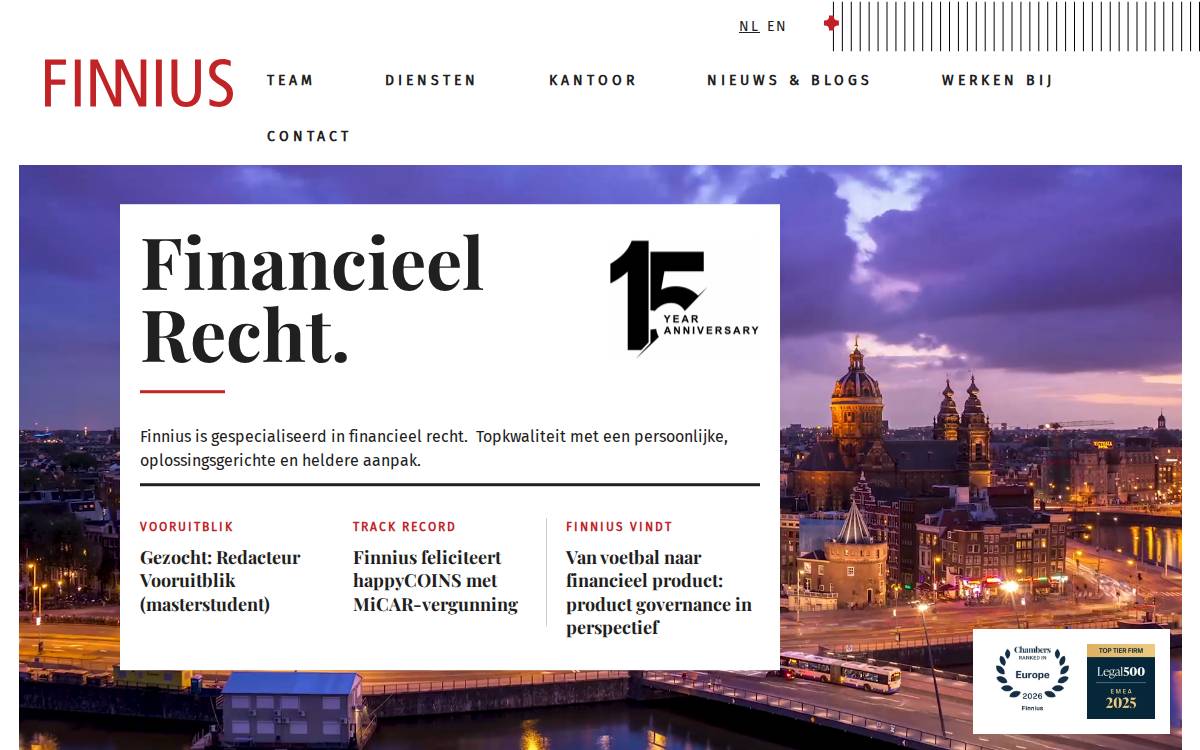 Finnius website preview