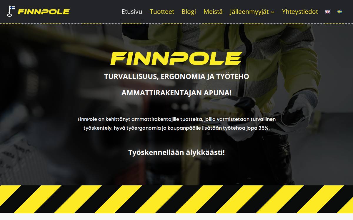 Finnpole website preview