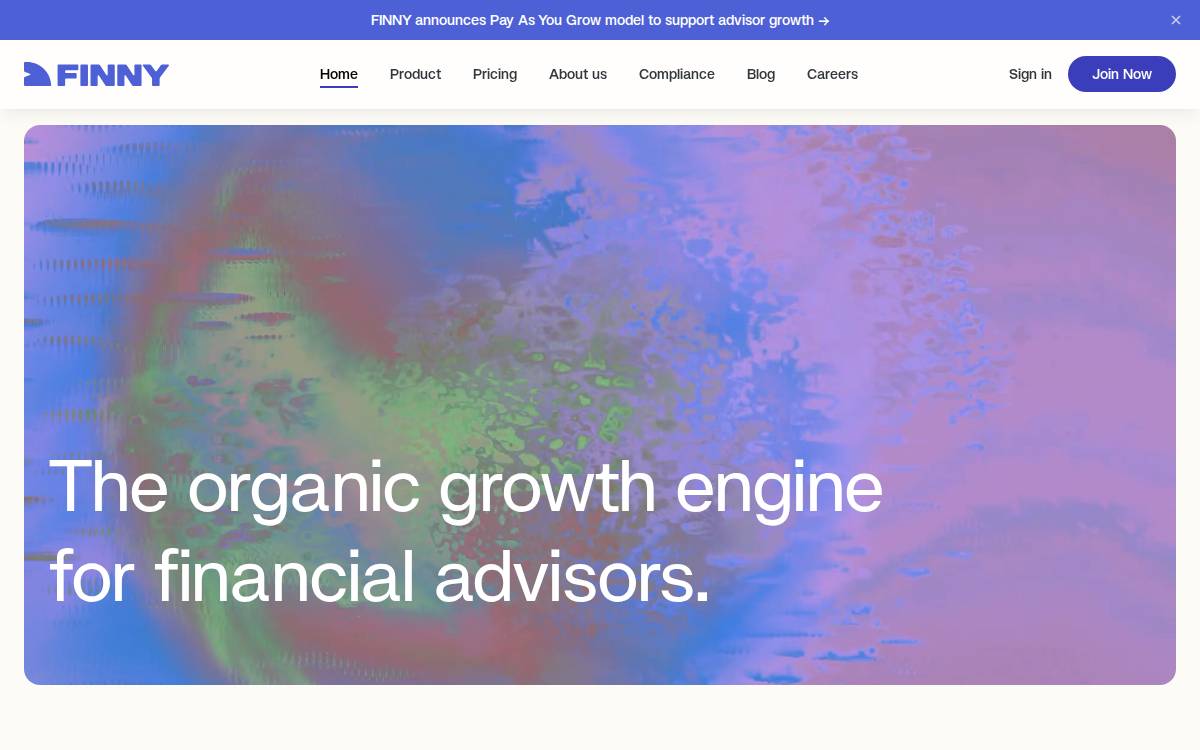 FINNY AI website preview
