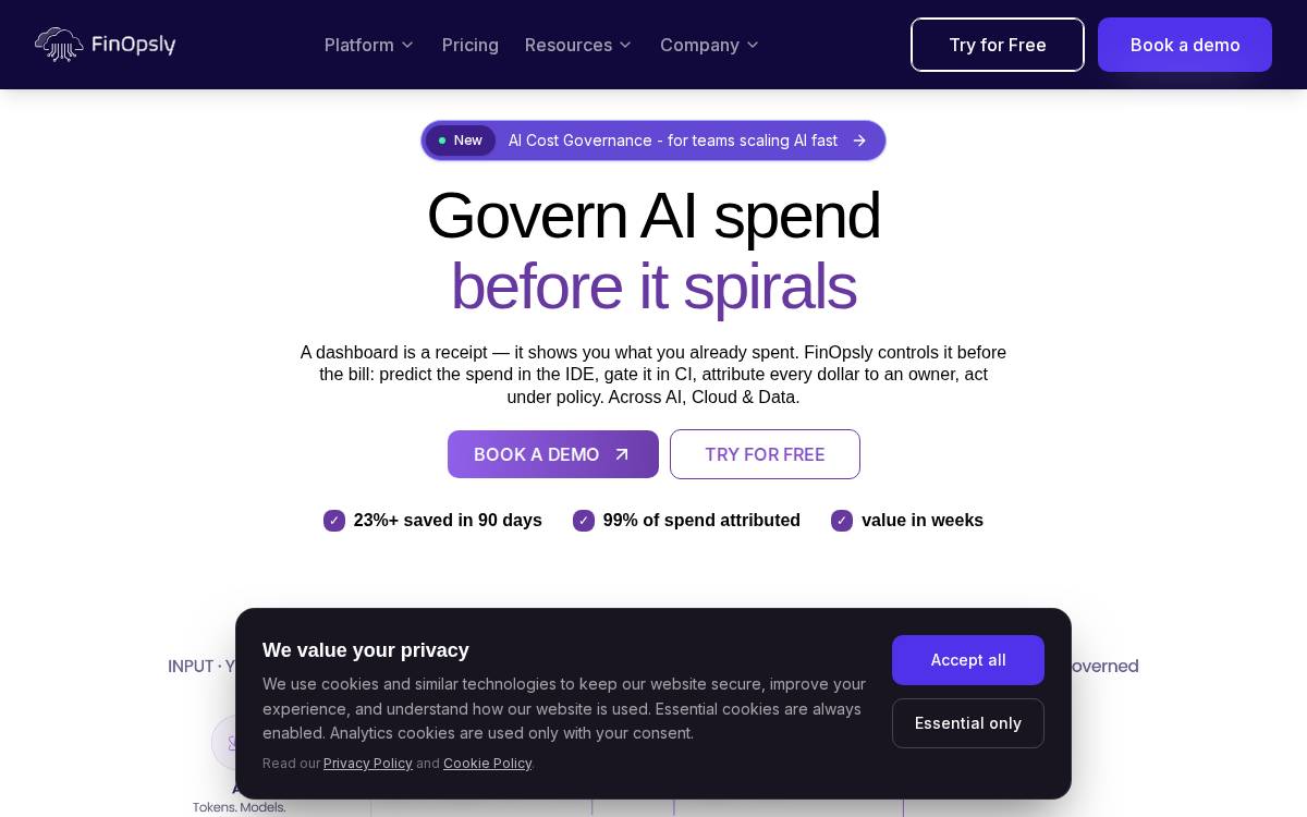 FinOpsly website preview