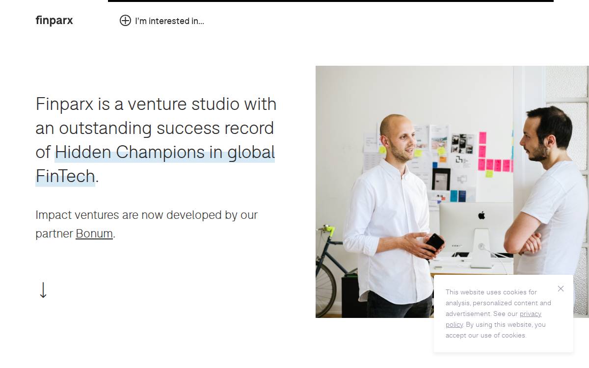 FinParx website preview