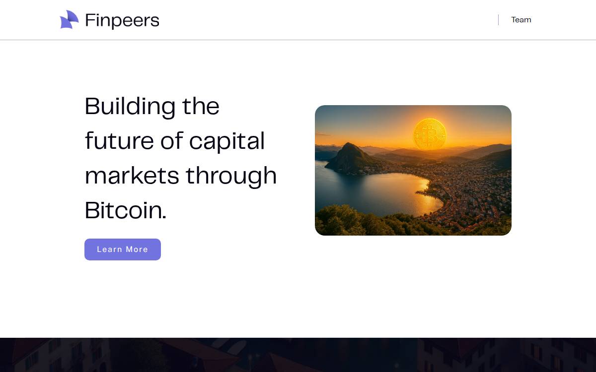Finpeers website preview