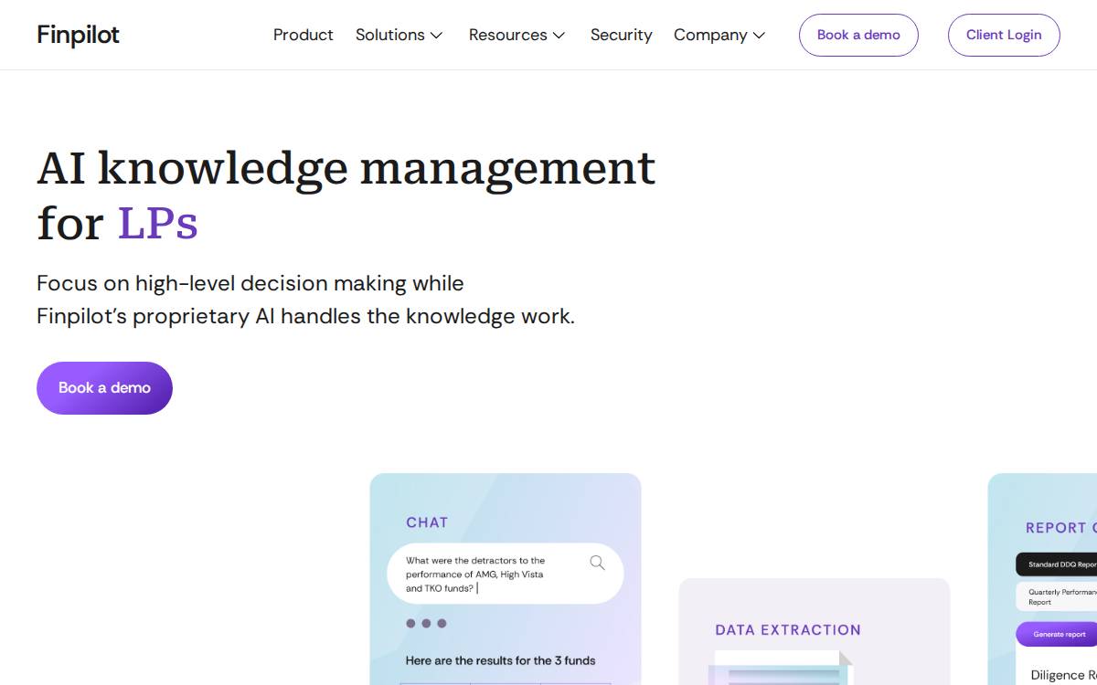 Finpilot website preview