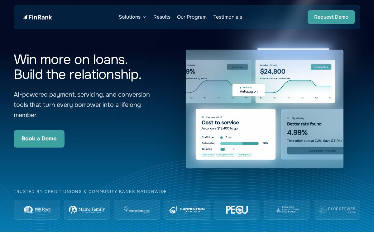 Finrank website preview