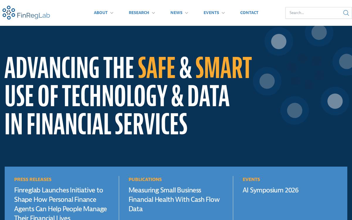 Finreglab website preview