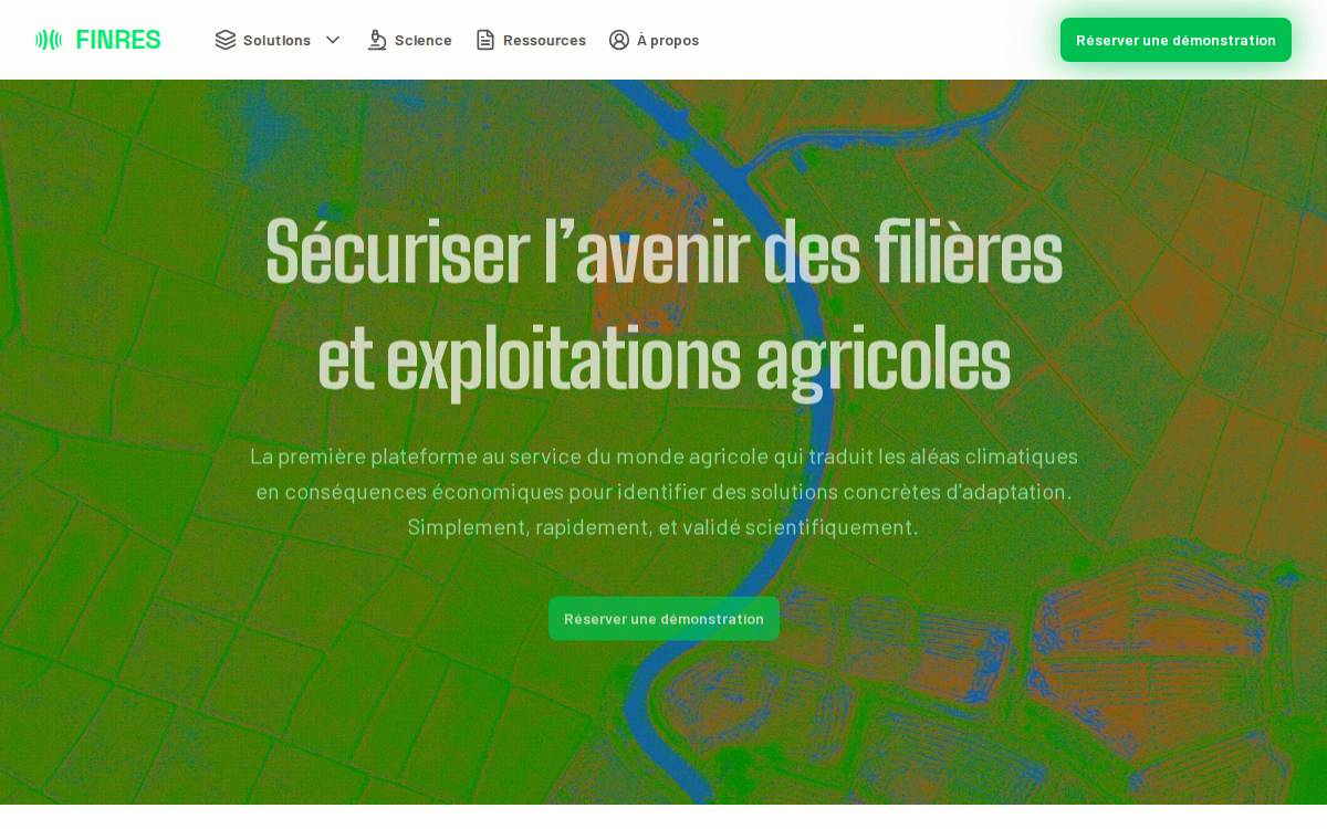 Finres website preview