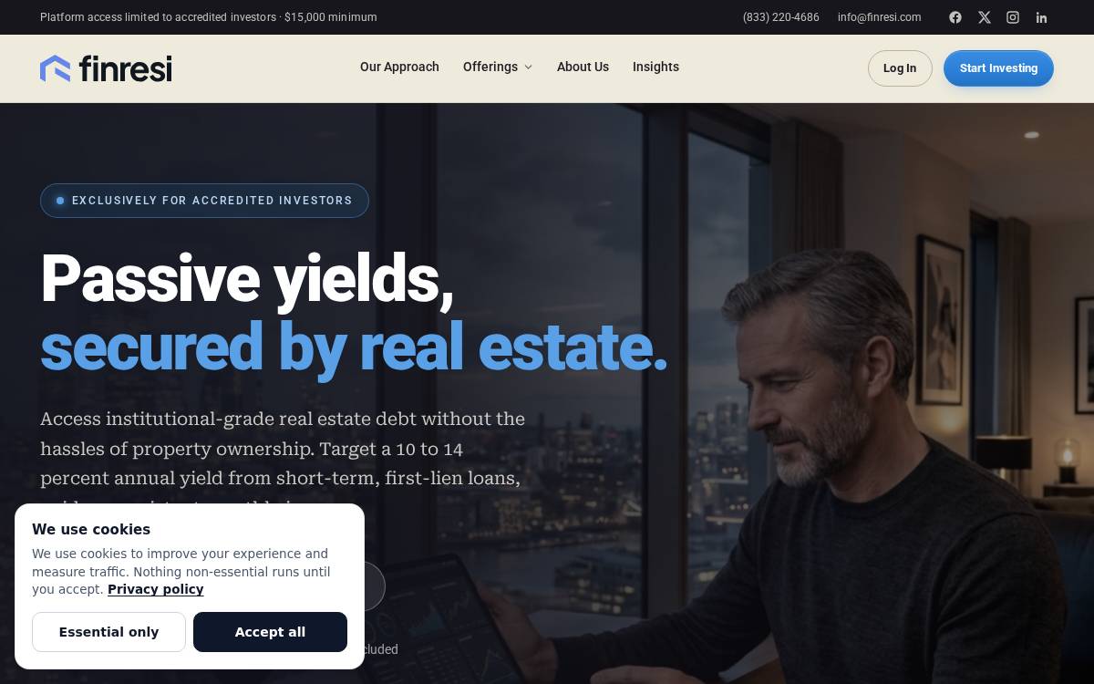 Finresi website preview