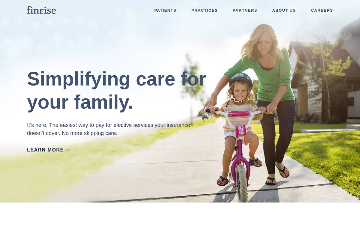 Finrise website preview