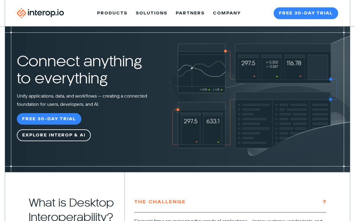 Finsemble website preview