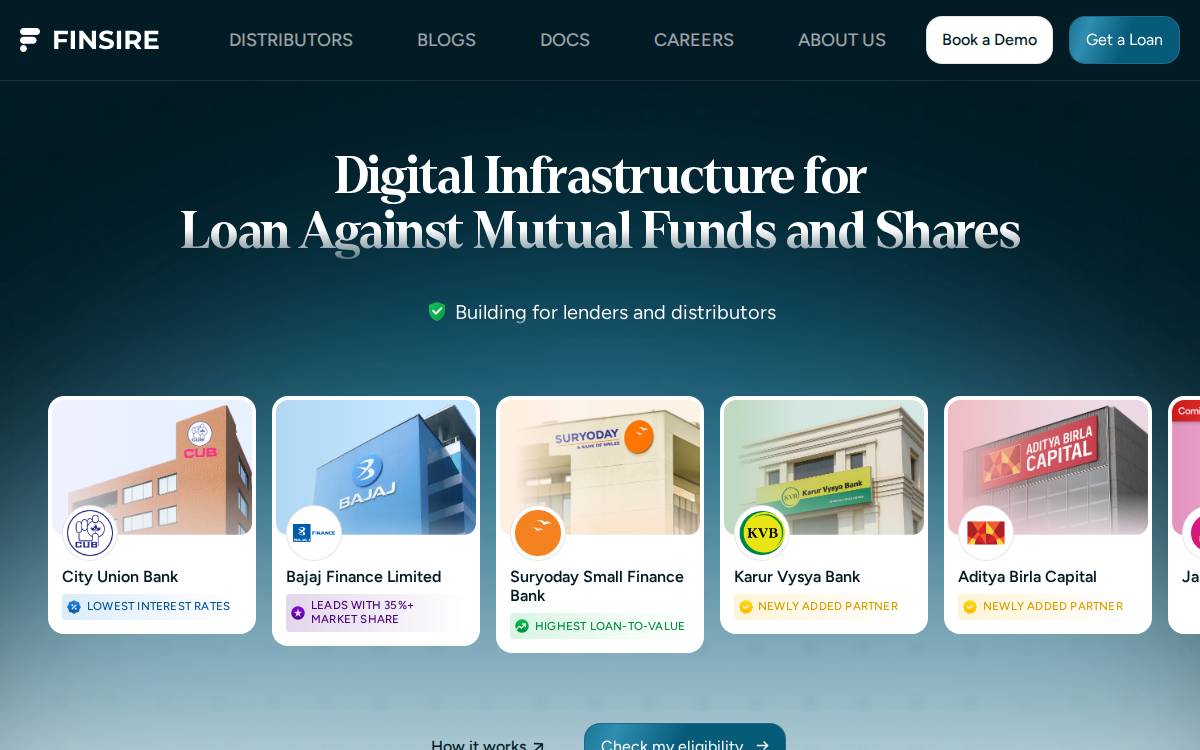 Finsire website preview
