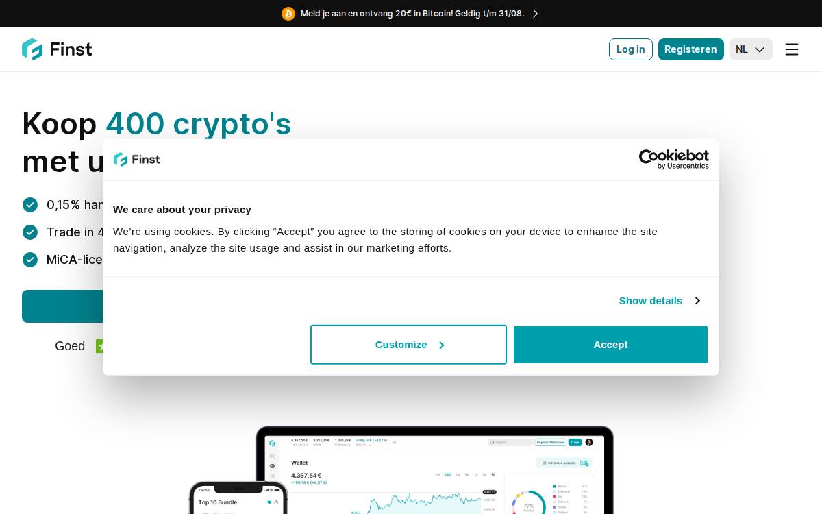 Finst website preview