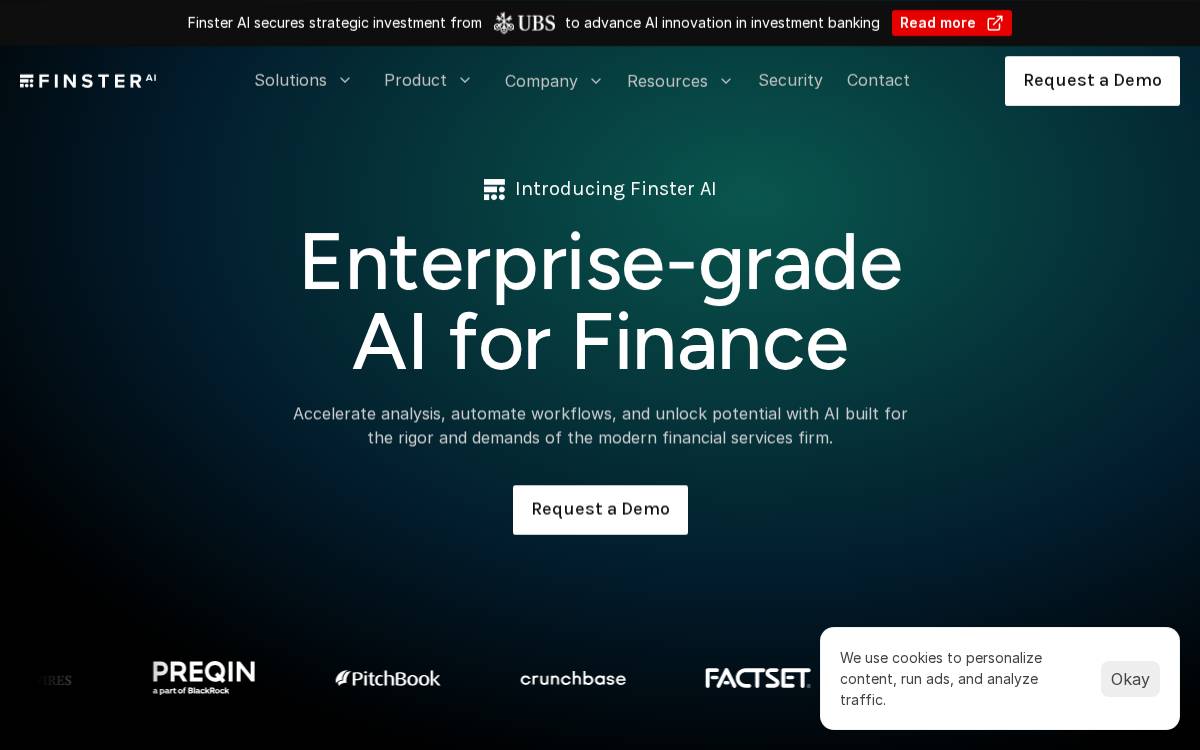 Finster Ai website preview