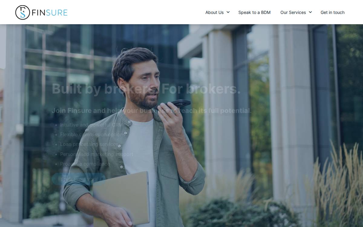 Finsure website preview