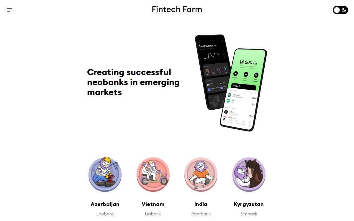 Fintech Farm website preview