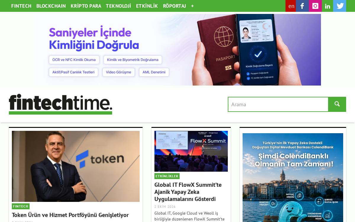 Fintecthtime website preview