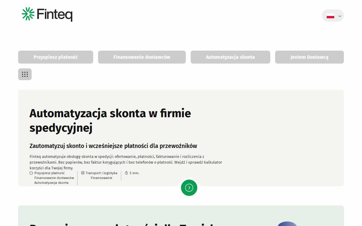 Finteq website preview