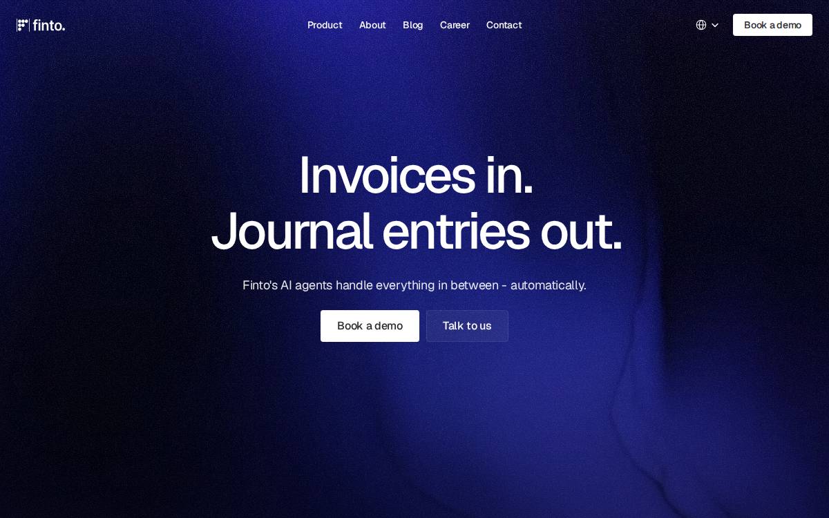 Finto website preview
