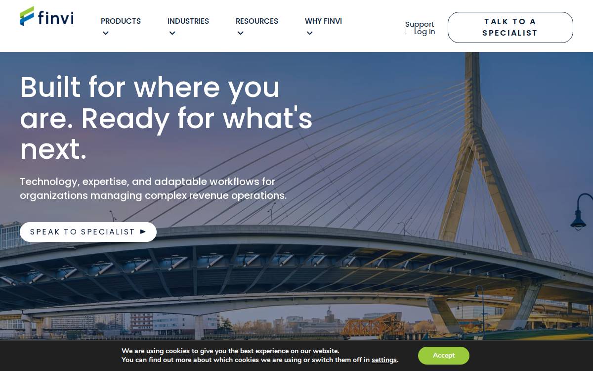 Finvi website preview