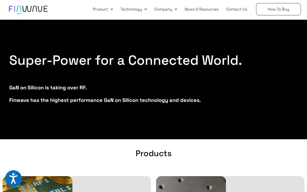 Finwave website preview