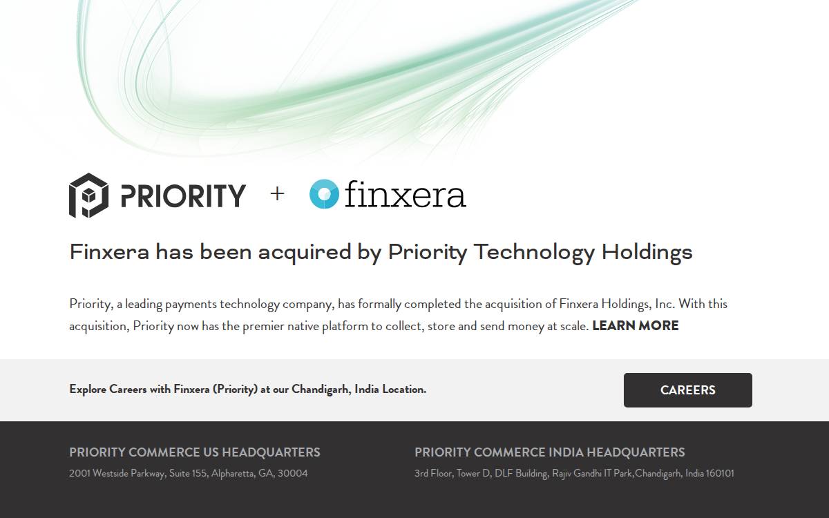 Finxera website preview