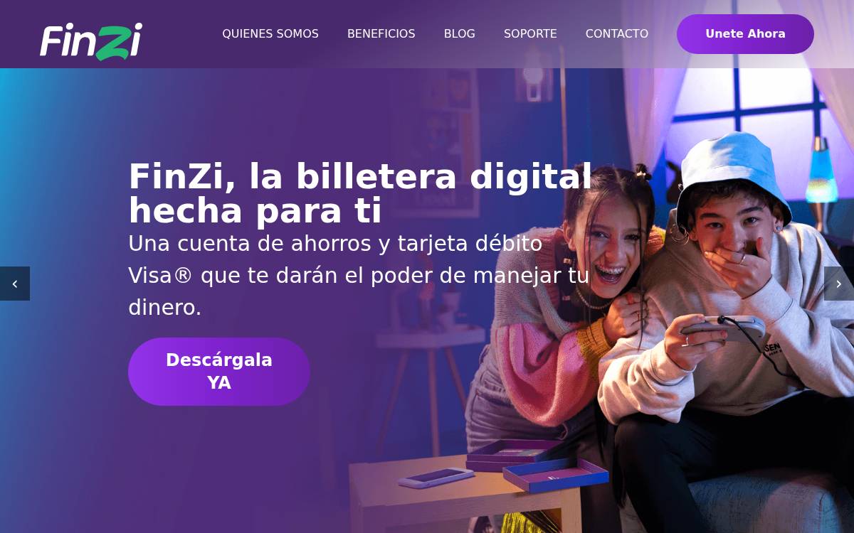 FinZi website preview