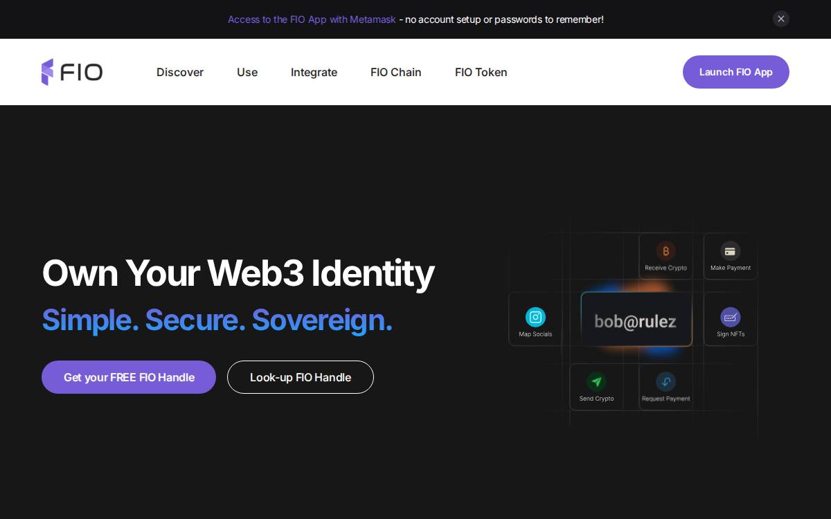 Fioprotocol website preview