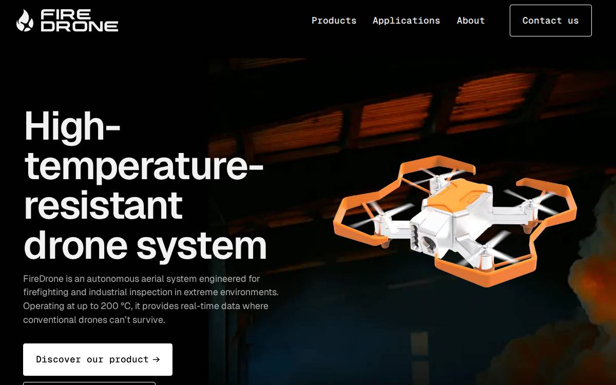 Firedrone website preview